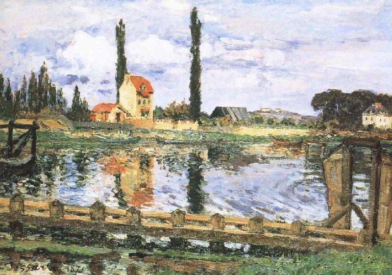 Camille Pissarro Seine Norge oil painting art